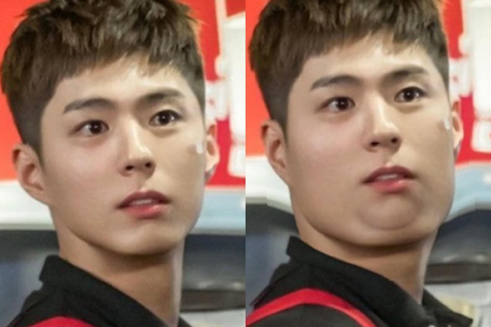 朴寶劍發胖對比照