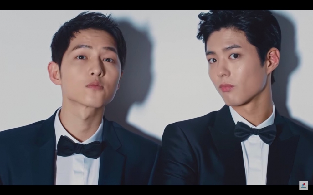 宋仲基和朴寶劍合作代言廣告