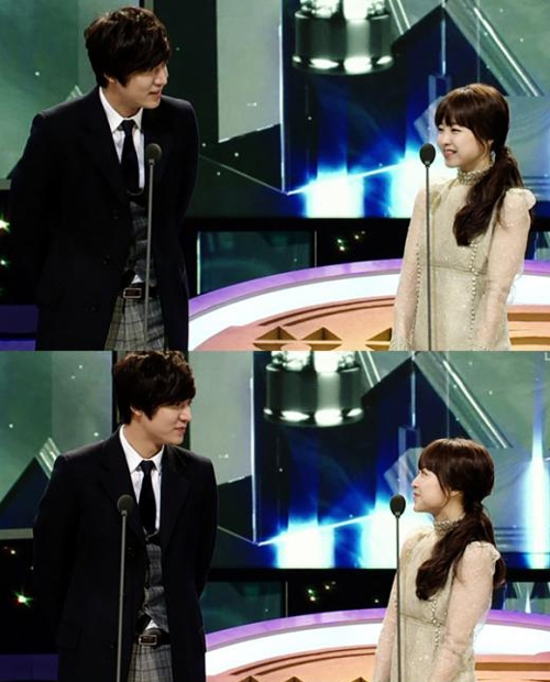 李敏鎬與朴寶英在《青龍電影奬》合體