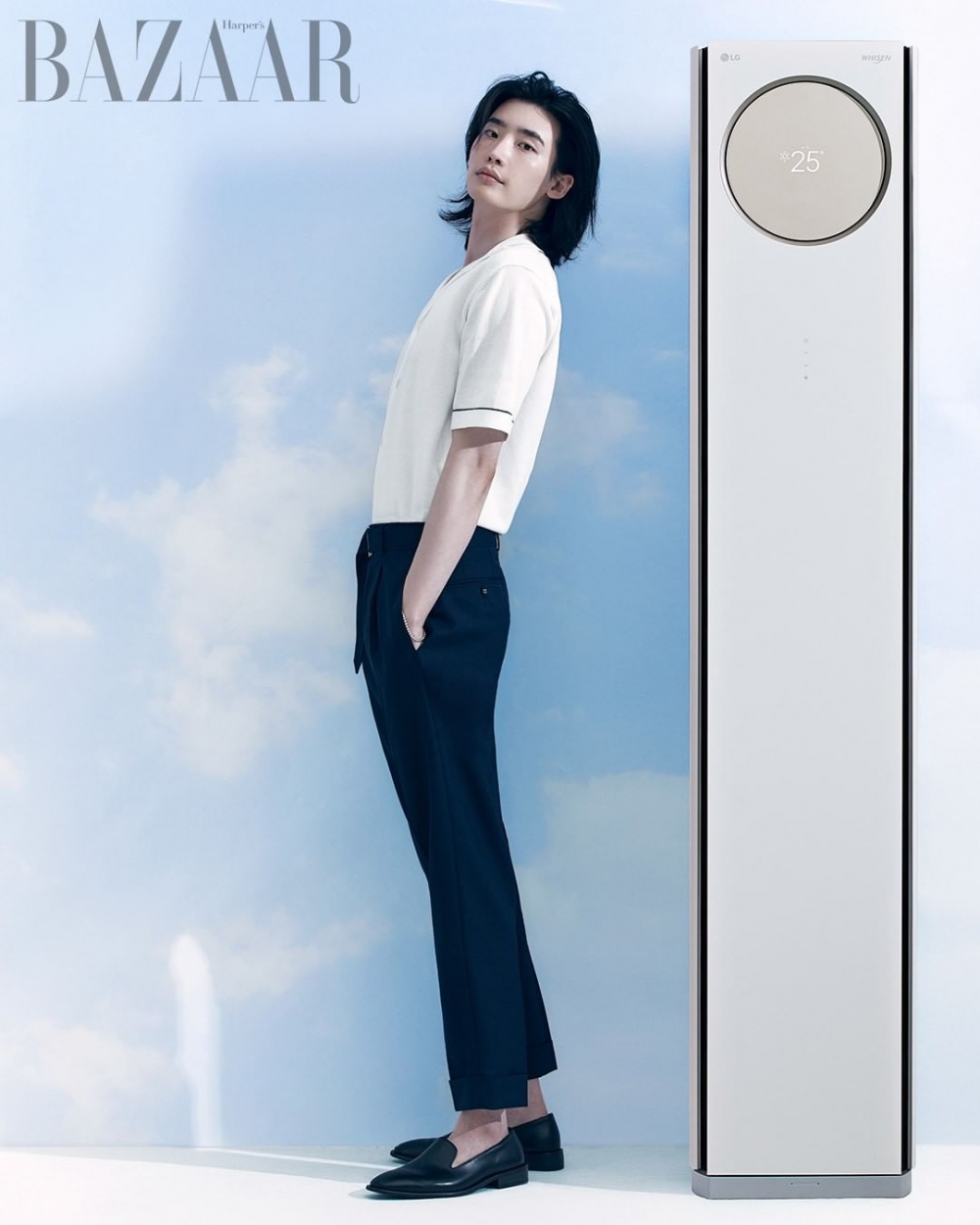 李鍾碩拍攝冷氣品牌「清涼美」畫報！閃亮小鹿眼+唯美長髮帥到粉絲難以冷靜❤