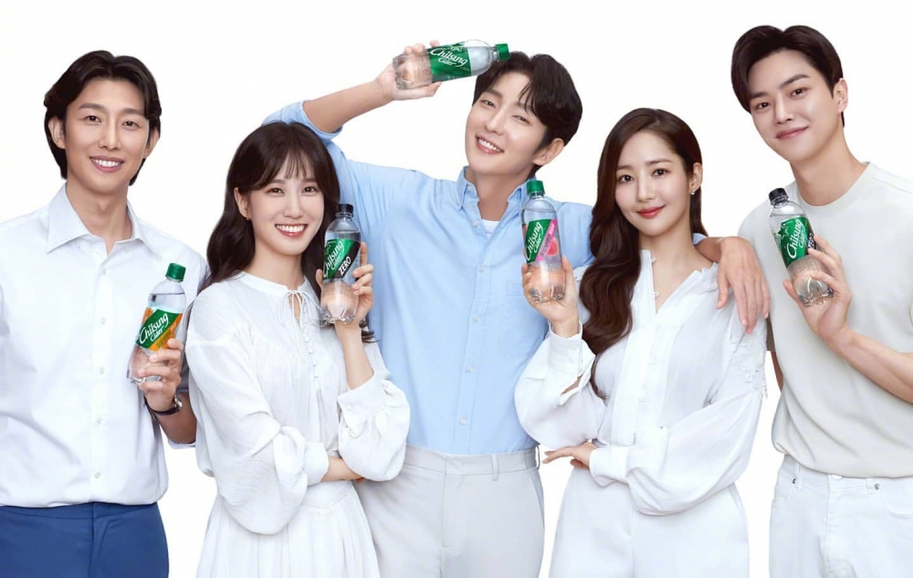 韓國LOTTE樂天七星汽水 李準基 朴敏英 宋江 朴恩斌 姜其永