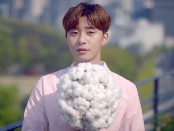 朴敘俊曾擔任韓國衛生棉品牌「좋은느낌」的代言人