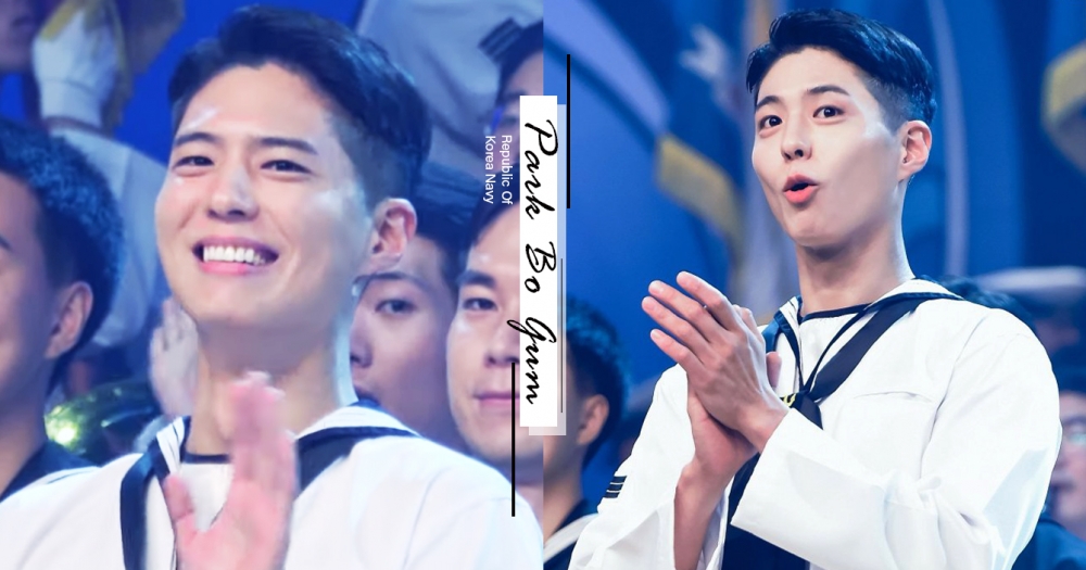 朴寶劍「海軍活招牌」主持音樂會炒熱氣氛、喊出安口模樣萌翻粉❤ 軍中俏皮貌全紀錄～