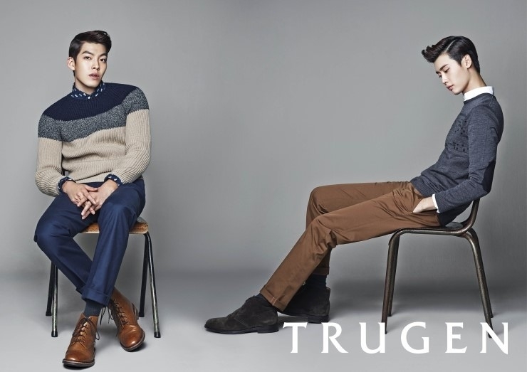 李鍾碩與金宇彬在2013年代言服飾品牌TRUGEN 05