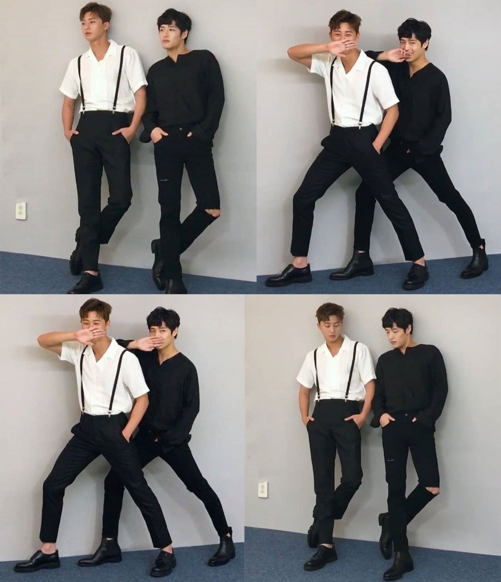 朴敘俊 姜河那 畫報側拍花絮