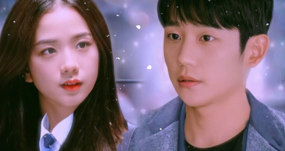 JTBC新劇《雪滴花》丁海寅&JISOO對望