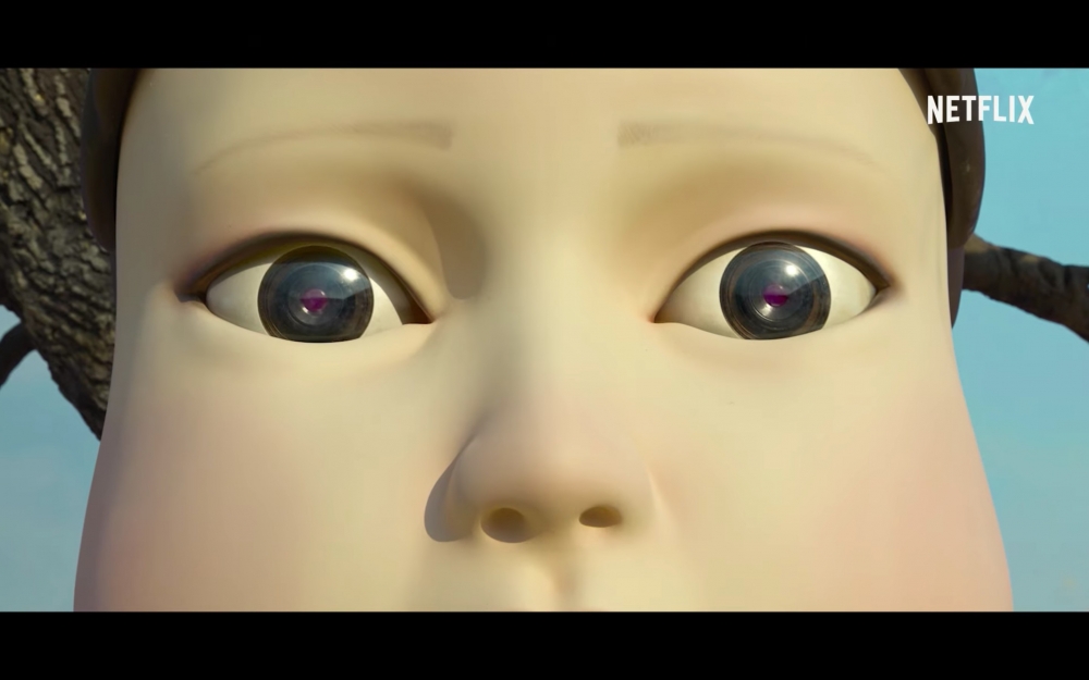 《魷魚遊戲》巨大的木頭人娃娃