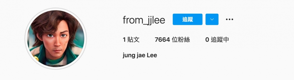 李政宰的Instagram帳號是「from_jjlee」