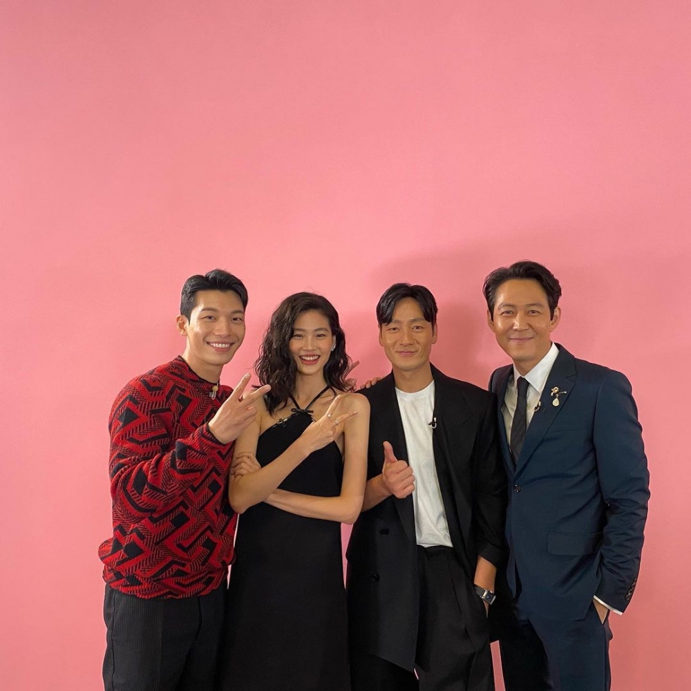 李政宰近日與《魷魚遊戲》主演群受邀登上《吉米A咖秀/吉米秀》