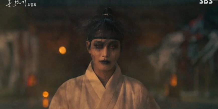 在到了儀式現場後，魔王便強勢佔據了河藍的身體