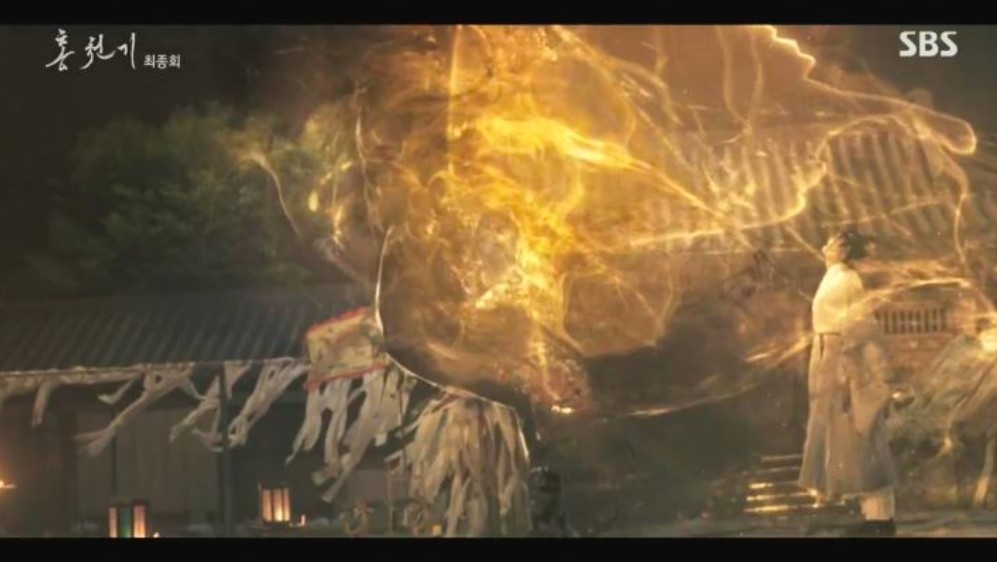 三神為了封印魔王犧牲了自己，這也使紅天機一行人順利的將魔王封印到御容裡