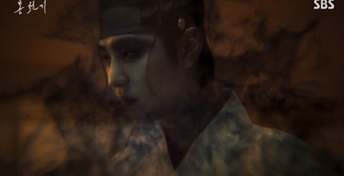 導致河藍再度魔化，魔化後的河藍跑到紅天機的客房想奪取雙眼