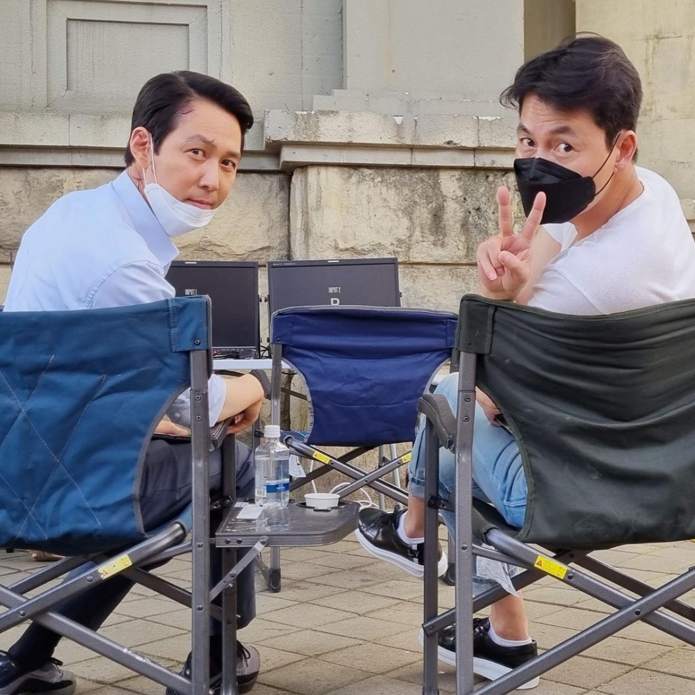 李政宰曬與鄭雨盛的合照