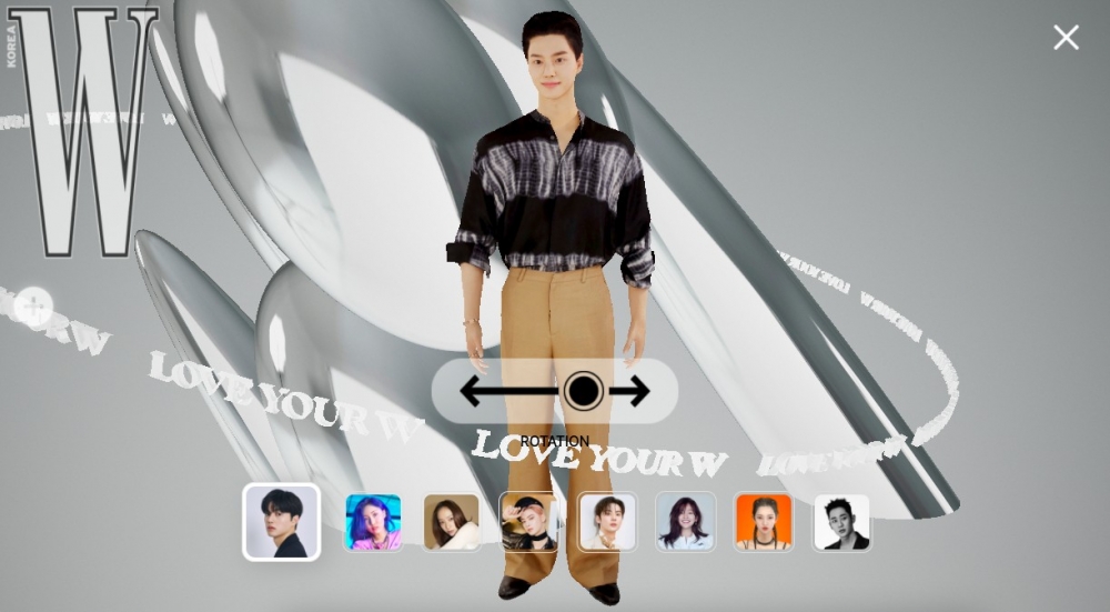 《W KOREA》推出名人3D模擬影像