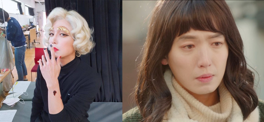 鄭敬淏在《再一次Happy Ending》中也曾搞笑男扮女裝