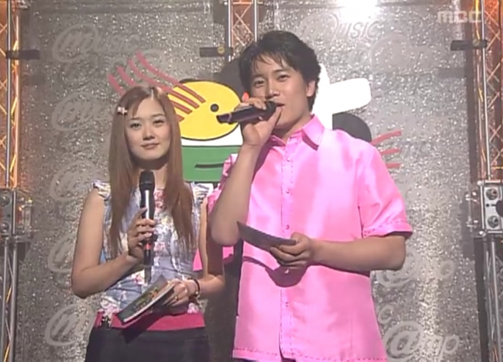 池晟與張娜拉也曾擔任過音樂節目MC