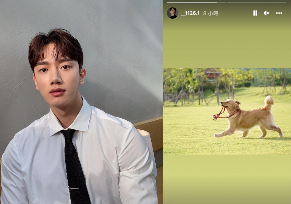 節目播畢後金賢中po出黃金獵犬的照片，疑似宣示主權放閃