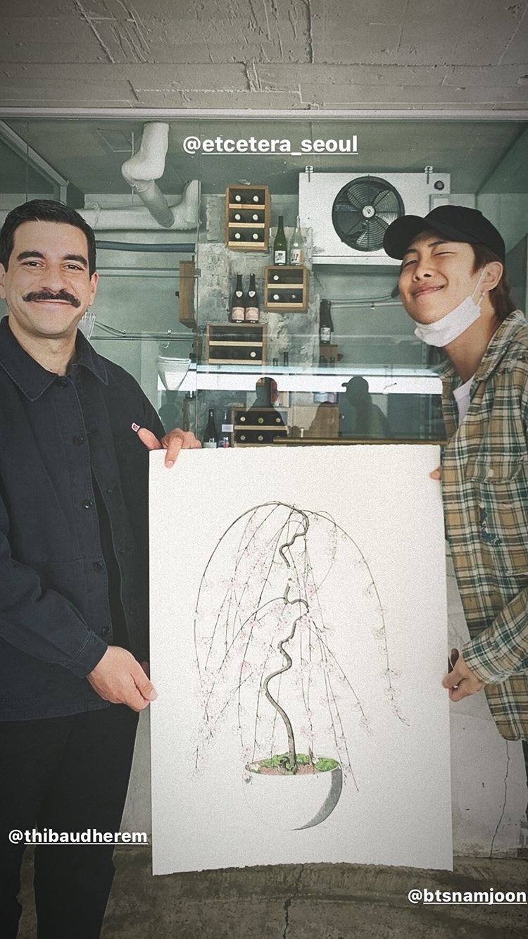 BTS RM(金南俊)也是Thibaud Herem的粉絲