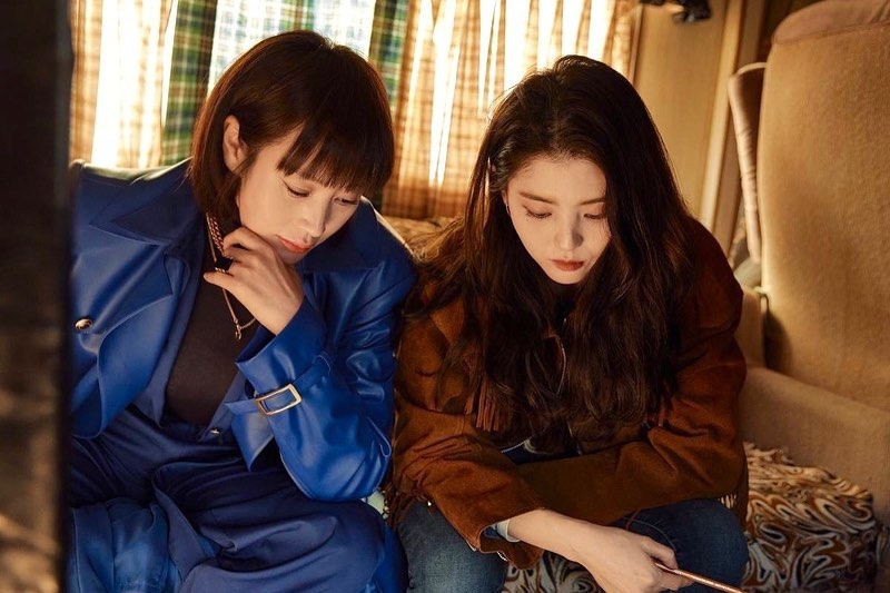 金惠秀和韓韶禧的工作花絮照