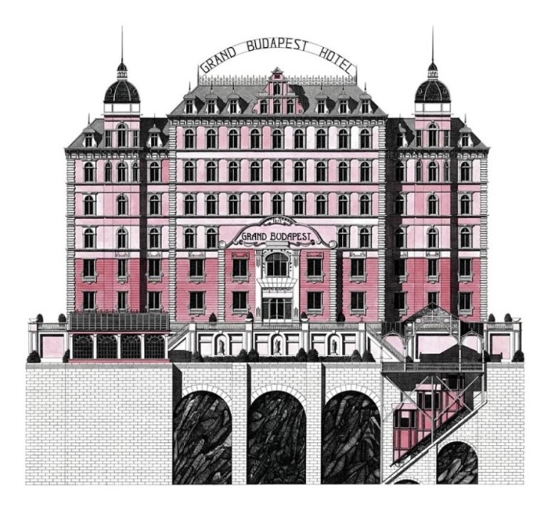 Thibaud Herem創作的《布達佩斯大酒店》耗時600小時