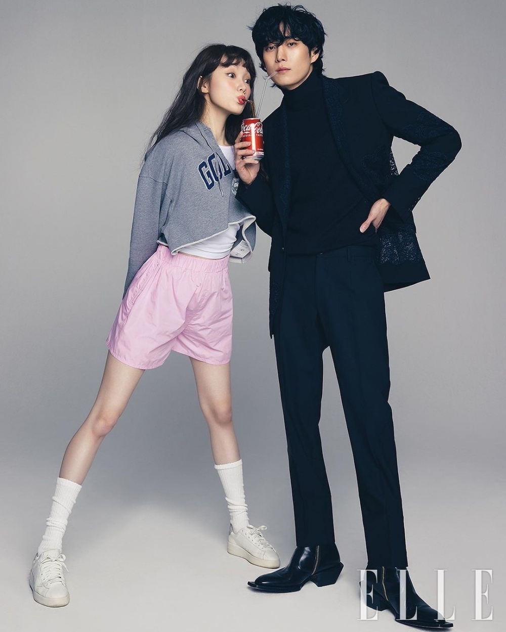 185cm的金永大搭檔175cm的李聖經