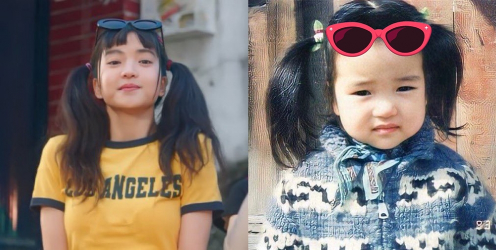 金泰梨童年照與羅希度的相似度XD