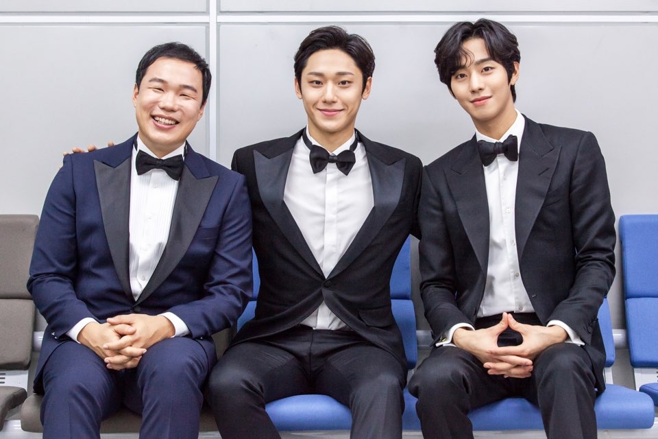 安孝燮、李到晛、趙賢植合照