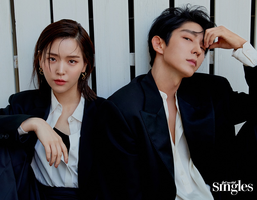 李準基與金智恩為韓國時尚雜誌拍攝畫報