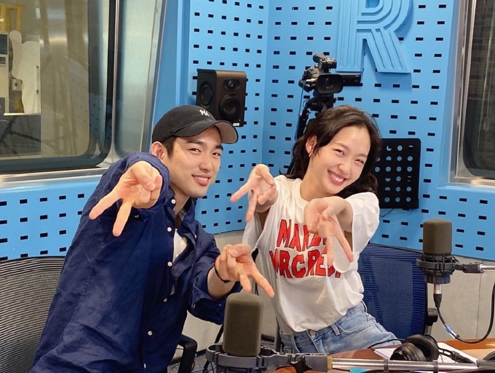 金高銀、朴珍榮電台合照