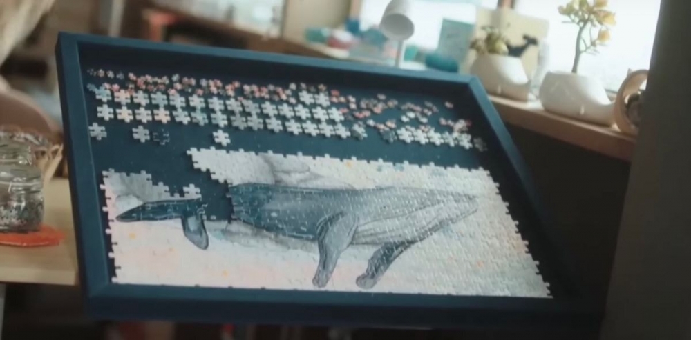 作為「鯨魚迷」的女主角禹英禑身邊充滿了鯨魚元素