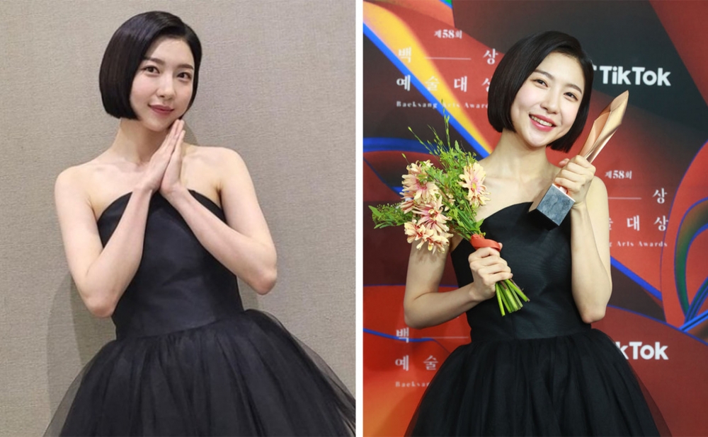 朱玄英獲得第58屆百想藝術大賞的「女子綜藝獎」