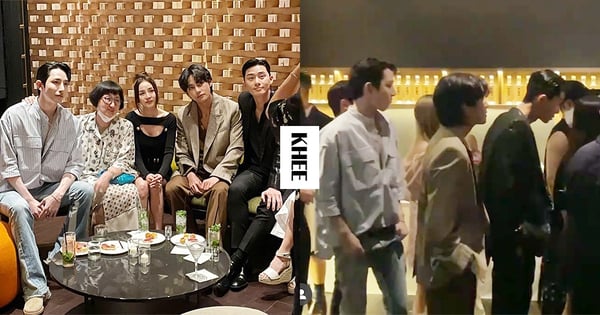 這是什麼神仙組合!朴敘俊、李洙赫、金泰亨同框超養眼♥ 一起排隊領酒太Q啦~