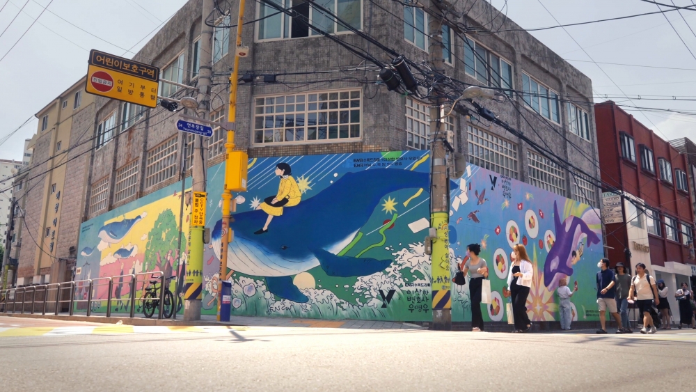 《非常律師禹英禑》在首爾聖水洞的壁畫