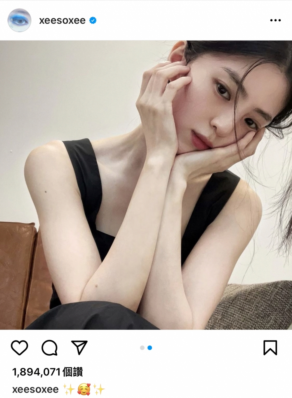 韓韶禧在IG上傳近況照