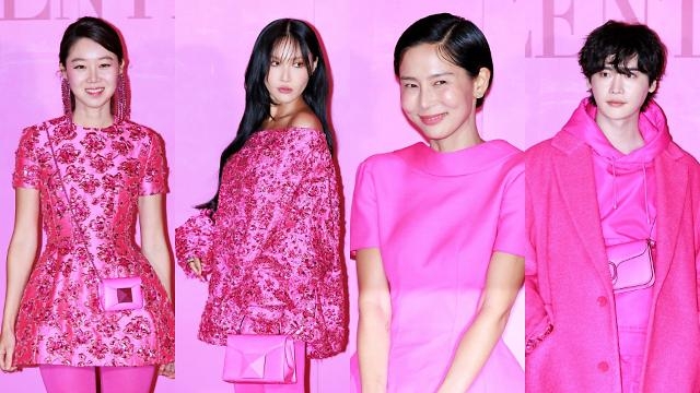 Valentino品牌活動上的藝人們