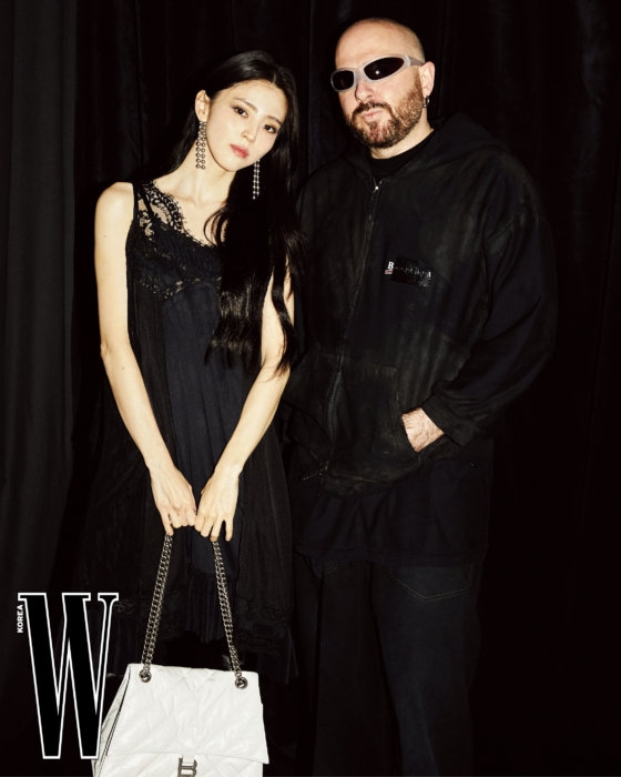 韓韶禧與品牌創意總監Demna Gvasalia