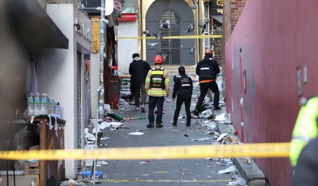 梨泰院踩踏事件事故現場