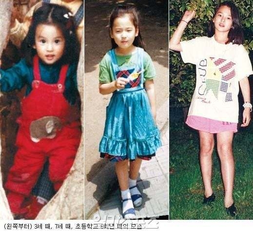 宋慧喬3歲、7歲、小學6年級