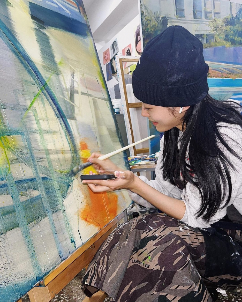 盧允瑞就讀梨花女子大學西洋畫系