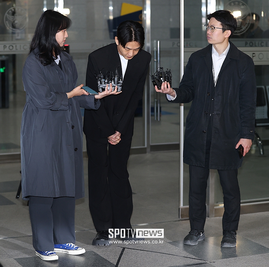 劉亞仁結束長達12小時的調查後首度公開道歉