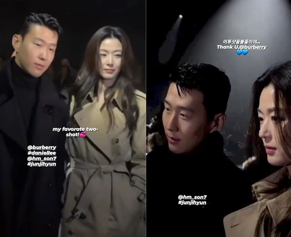 全智賢婆婆之前也po了全智賢與孫興慜的合影