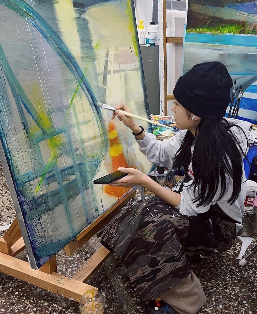 盧允瑞就讀梨花女子大學西洋畫系