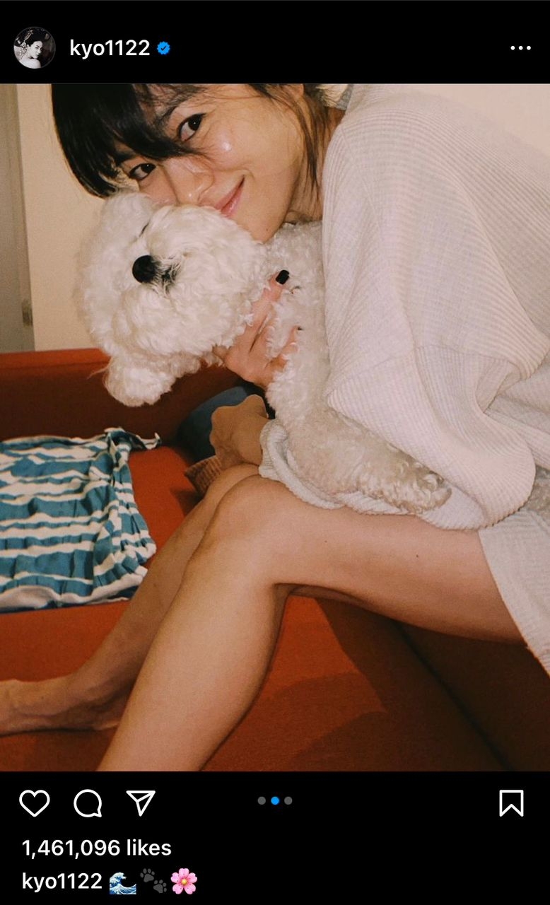 宋慧喬與愛犬Ruby的合照