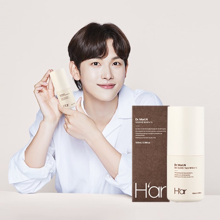 任時完成為韓國頭皮護理品牌〈H’ar〉的代言人