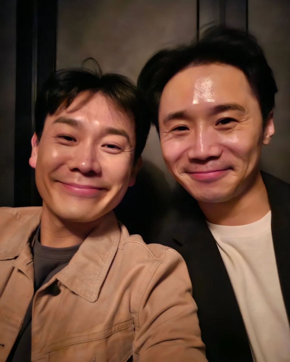 金大坤上傳與林徹洙的合照