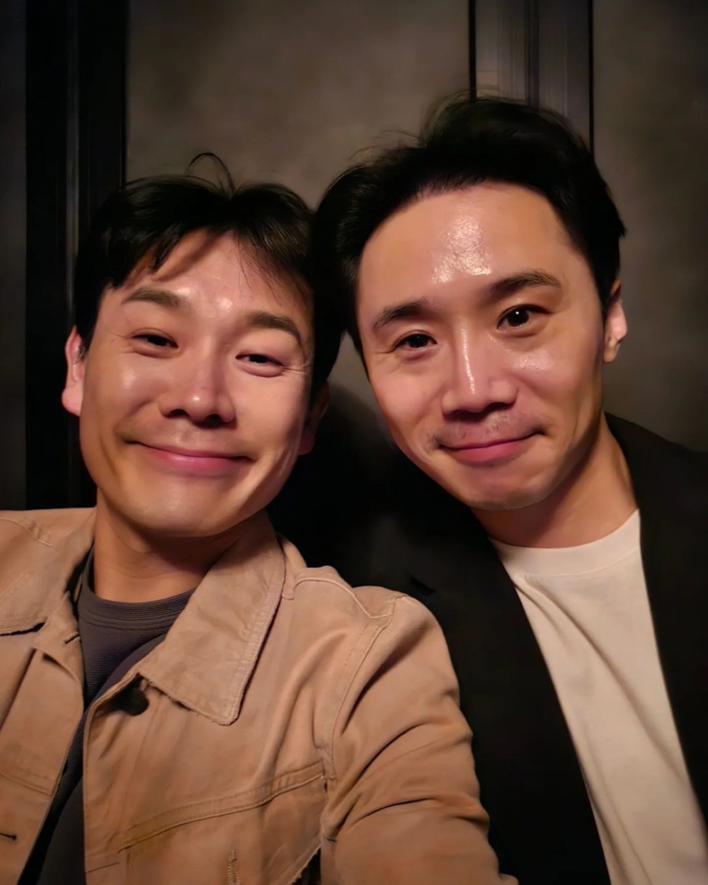 金大坤上傳與林徹洙的合照