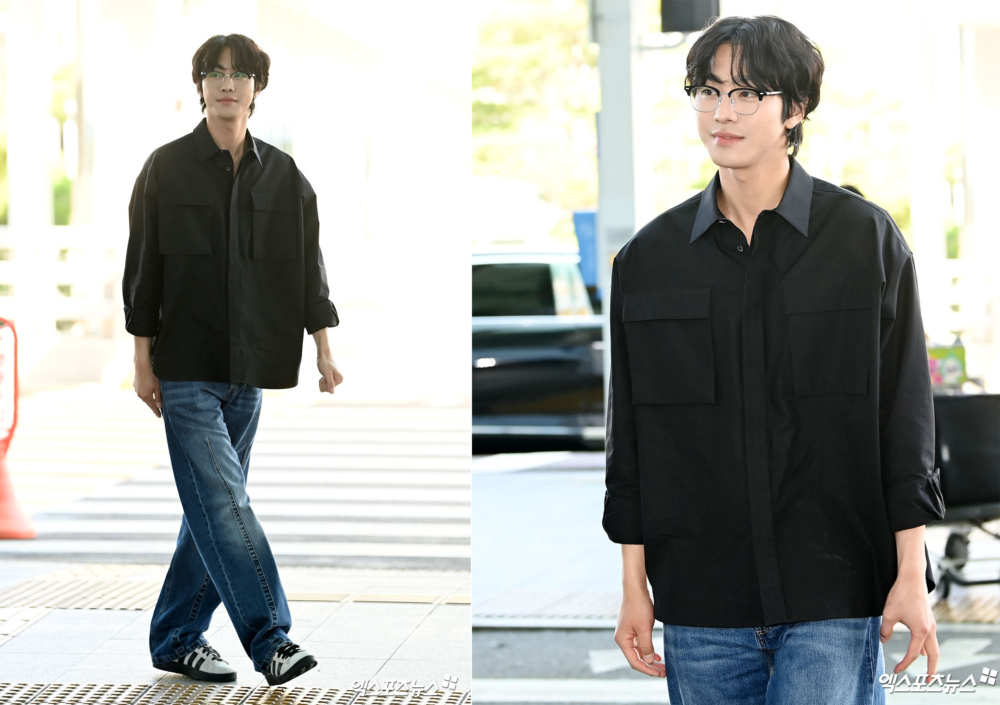 安孝燮最新機場照曝光