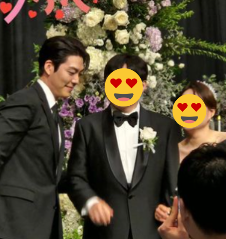 金宇彬也出席了婚禮