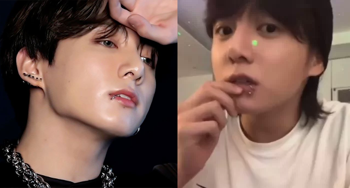 BTS柾國之前也去打了唇環