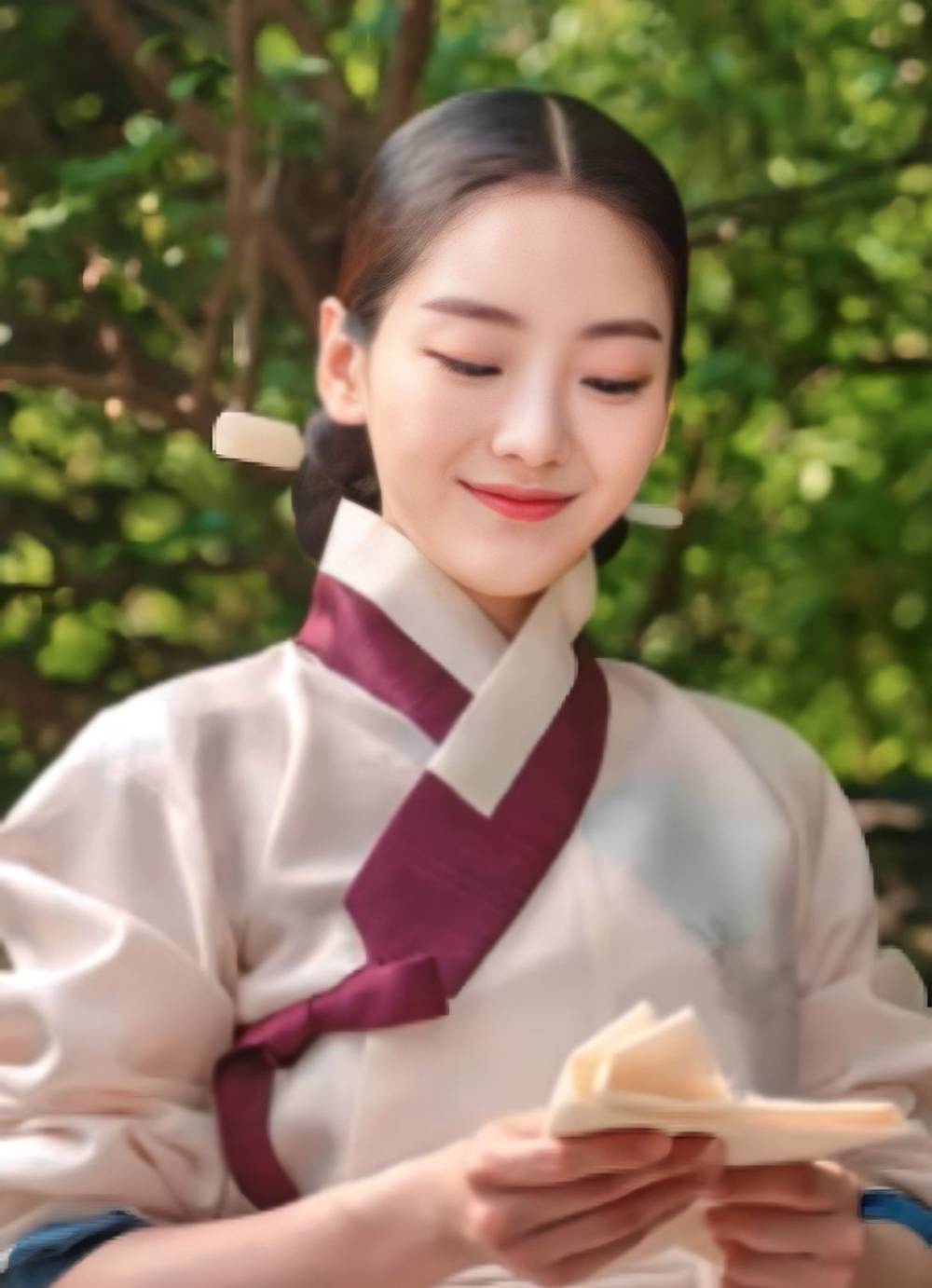 趙怡賢則飾演年輕寡婦「鄭順德」